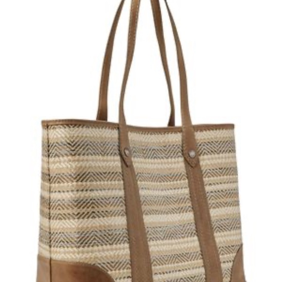 Frye Melissa Straw Shopper - Picture 3 of 12